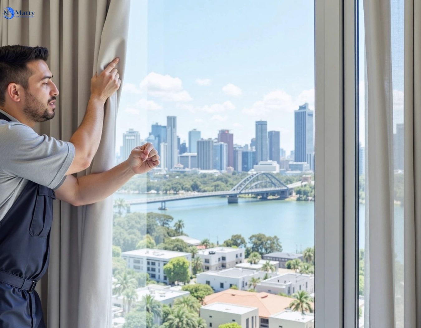 Professional curtain steam cleaning service ramsgate-beach-nsw QLD by Matty Curtain Cleaning